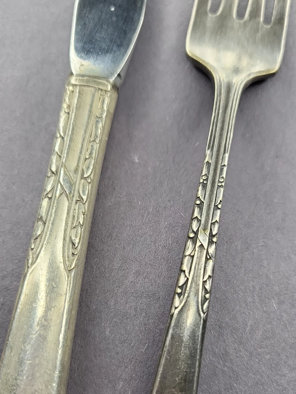 Vintage Decorative Stainless Flatware Set